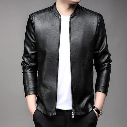 Modern Slim Fit Men Leather Jacket-Leather Jacket-LeStyleParfait