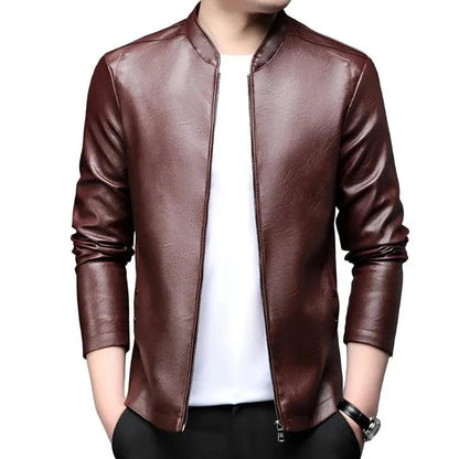 Modern Slim Fit Men Leather Jacket - Leather Jacket - LeStyleParfait