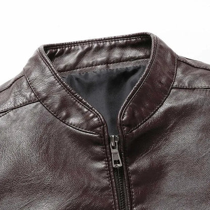 Modern Slim Fit Men Leather Jacket - Leather Jacket - LeStyleParfait