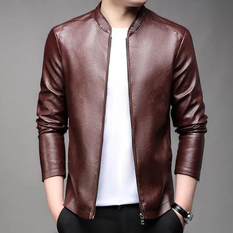 Modern Slim Fit Men Leather Jacket - Leather Jacket - LeStyleParfait