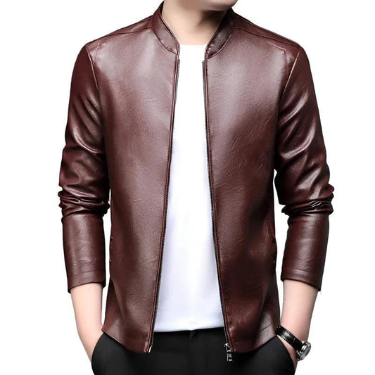 Modern Slim Fit Men Leather Jacket-Leather Jacket-LeStyleParfait