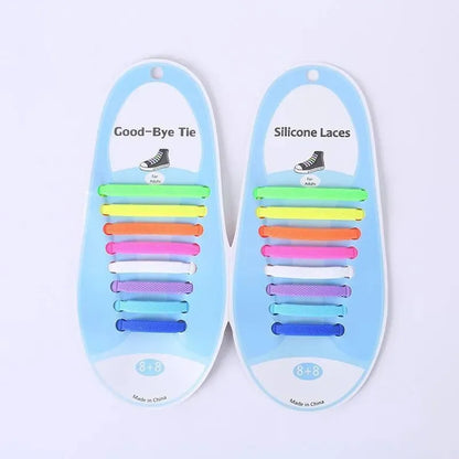 No Tie Shoelaces, Silicone Laces 16pcs/lot - Shoelaces - LeStyleParfait