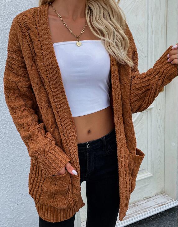 Open Twist Long Women Cardigan Sweater - Cardigan Sweater - LeStyleParfait