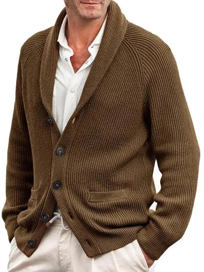 Oversize Knitted Men Cardigan Sweater - Cardigan Sweater - LeStyleParfait