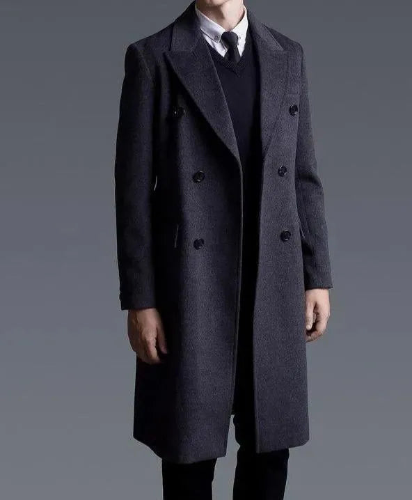 Paris Trench Winter Coat For Men - Trench Coat - LeStyleParfait