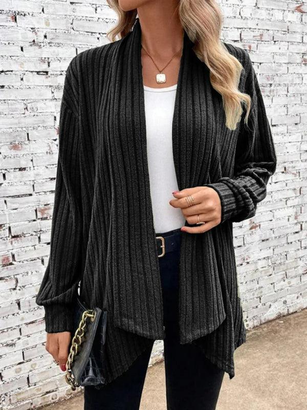 Pit lapel Loose Women Cardigan Sweater - Cardigan Sweater - LeStyleParfait