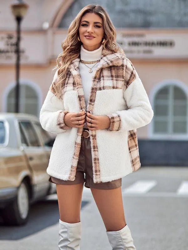 Plaid Hooded Loose Women’s Coat - Women Coat - LeStyleParfait