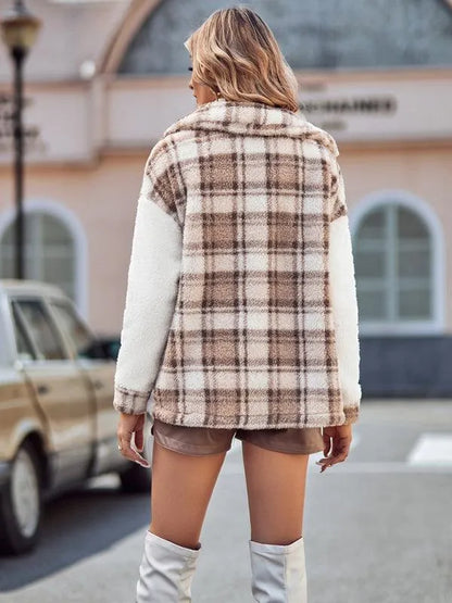 Plaid Hooded Loose Women’s Coat - Women Coat - LeStyleParfait