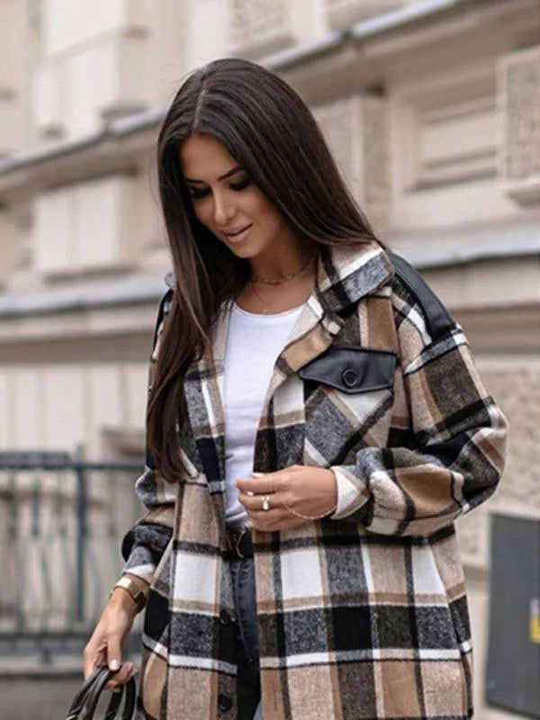 Plaid Shirt Jacket Women - Shirt Jacket - LeStyleParfait