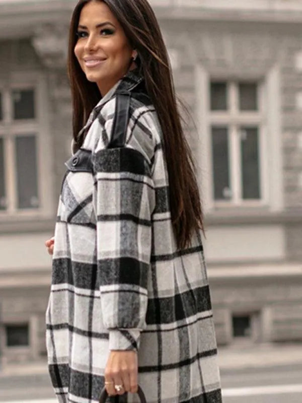 Plaid Shirt Jacket Women - Shirt Jacket - LeStyleParfait