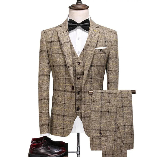 Plaid Suit - Three Piece Suit - Plaid Suit - LeStyleParfait