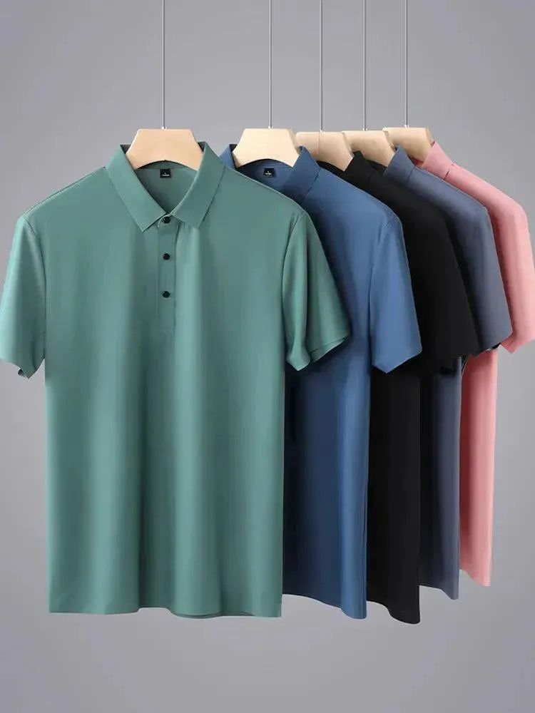 Plain Short Sleeve Men Polo Shirt - Polo Shirt - LeStyleParfait