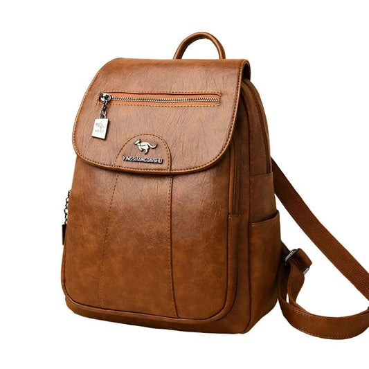 Retro Soft Leather Women's Backpack - Backpack - LeStyleParfait