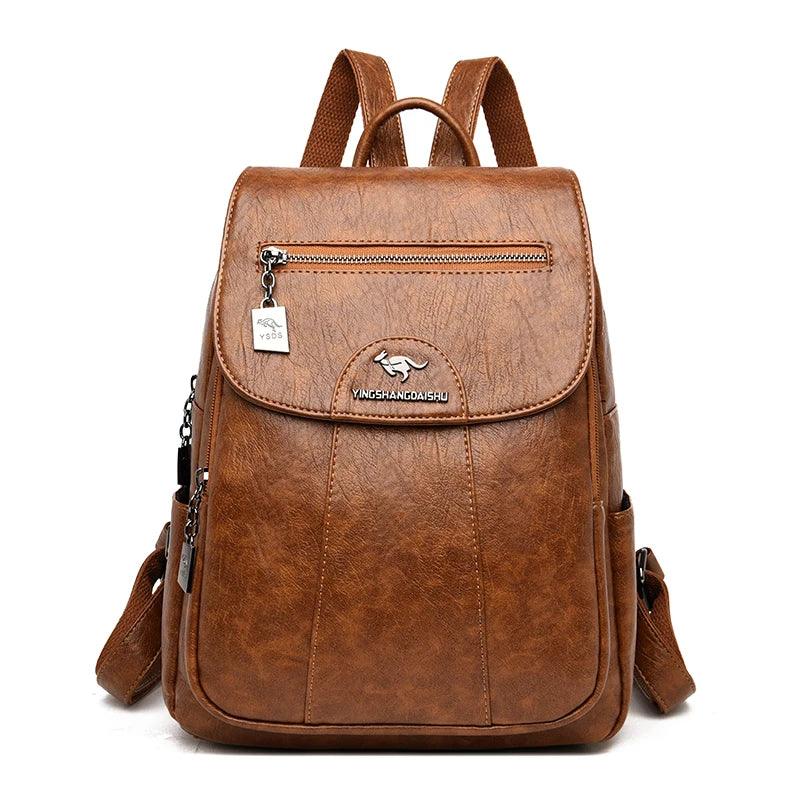 Retro Soft Leather Women's Backpack - Backpack - LeStyleParfait