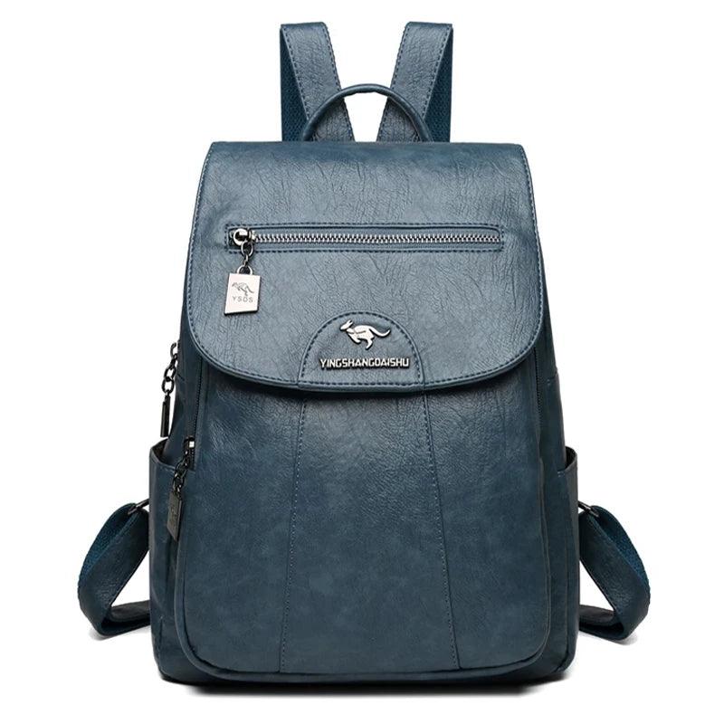 Retro Soft Leather Women's Backpack - Backpack - LeStyleParfait