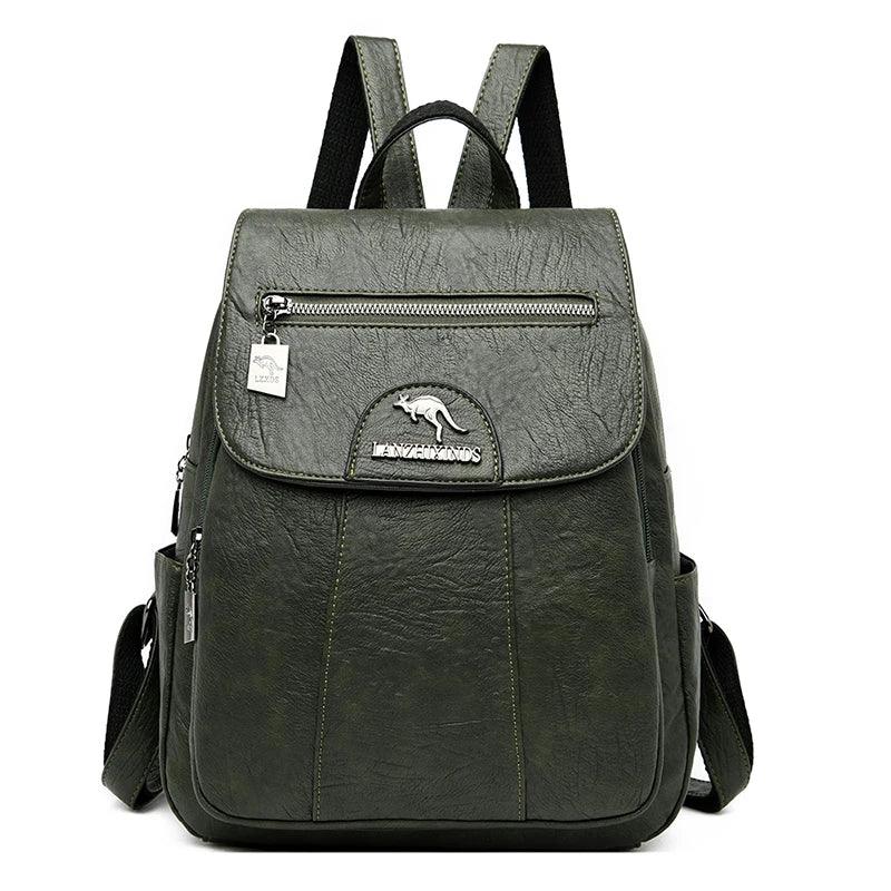 Retro Soft Leather Women's Backpack - Backpack - LeStyleParfait