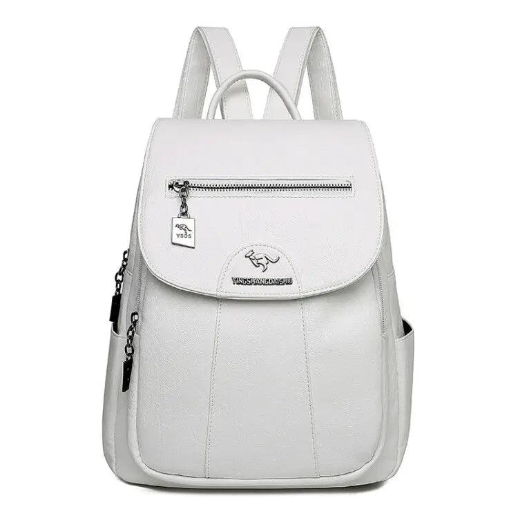 Retro Soft Leather Women's Backpack - Backpack - LeStyleParfait