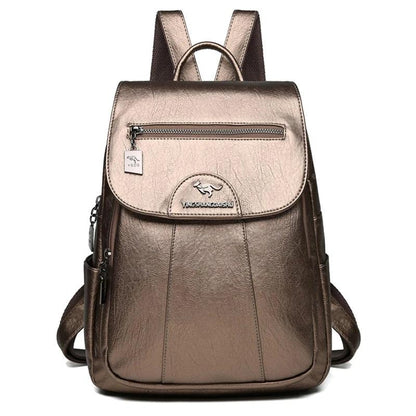 Retro Soft Leather Women's Backpack - Backpack - LeStyleParfait