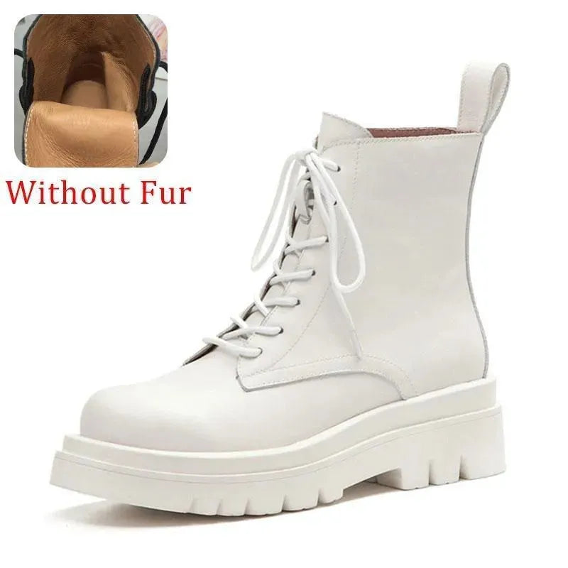 Robina Leather Winter Boots For Women - Boots - LeStyleParfait