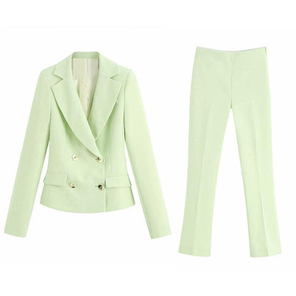 Shades of Green Pantsuit - Pantsuit - LeStyleParfait