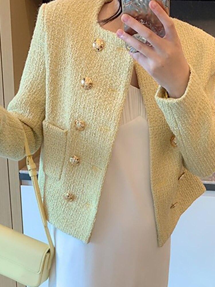 Short Tweed Jackets Coat - Tweed Blazer - LeStyleParfait