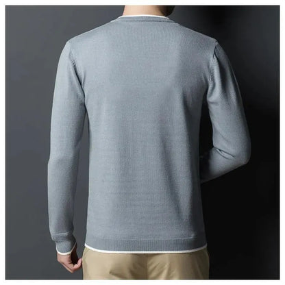 Signature Crew Neck Sweater For Men - Pullover Sweater - LeStyleParfait