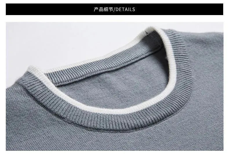 Signature Crew Neck Sweater For Men - Pullover Sweater - LeStyleParfait