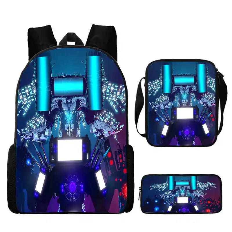 Skibidi Custom Backpack Set - Backpack - LeStyleParfait