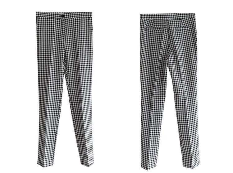 Slim Fit Plaid Women Pantsuit - Pantsuit - LeStyleParfait