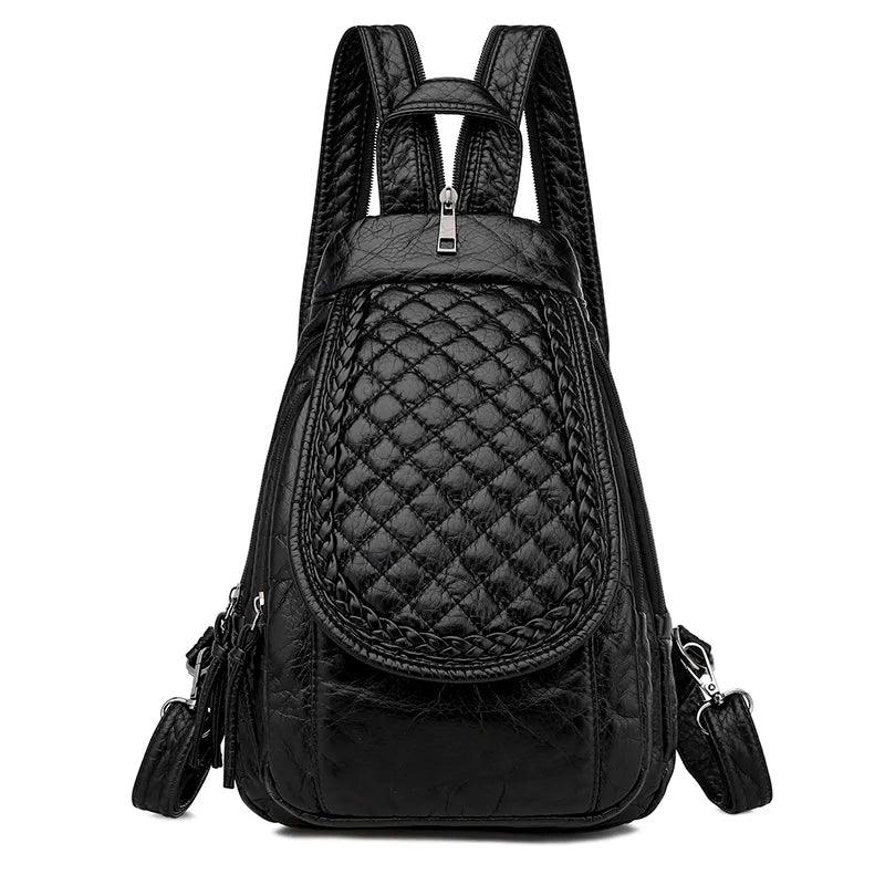 Soft Washed Leather Women's Backpack - Backpack - LeStyleParfait