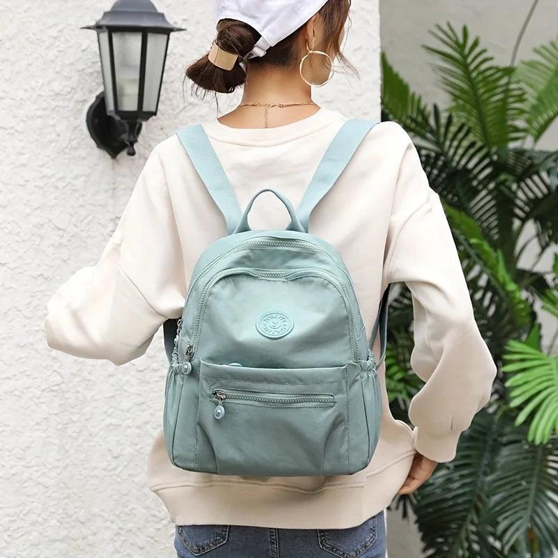 Solid Color Nylon Lightweight Backpack - Backpack - LeStyleParfait