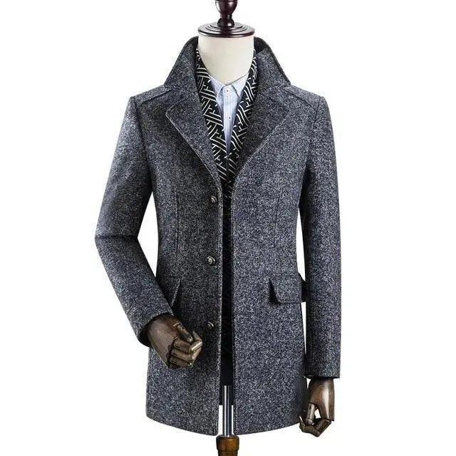 Stallone Wool Winter Coat For Men - Winter Coat - LeStyleParfait