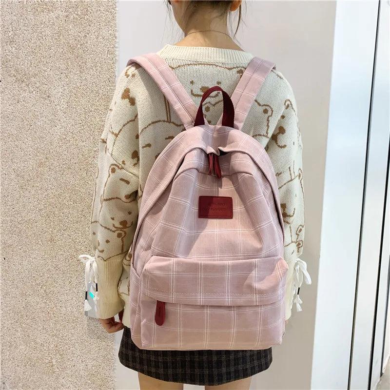 Striped Fashion Backpack for Teenage Girls - Backpack - LeStyleParfait