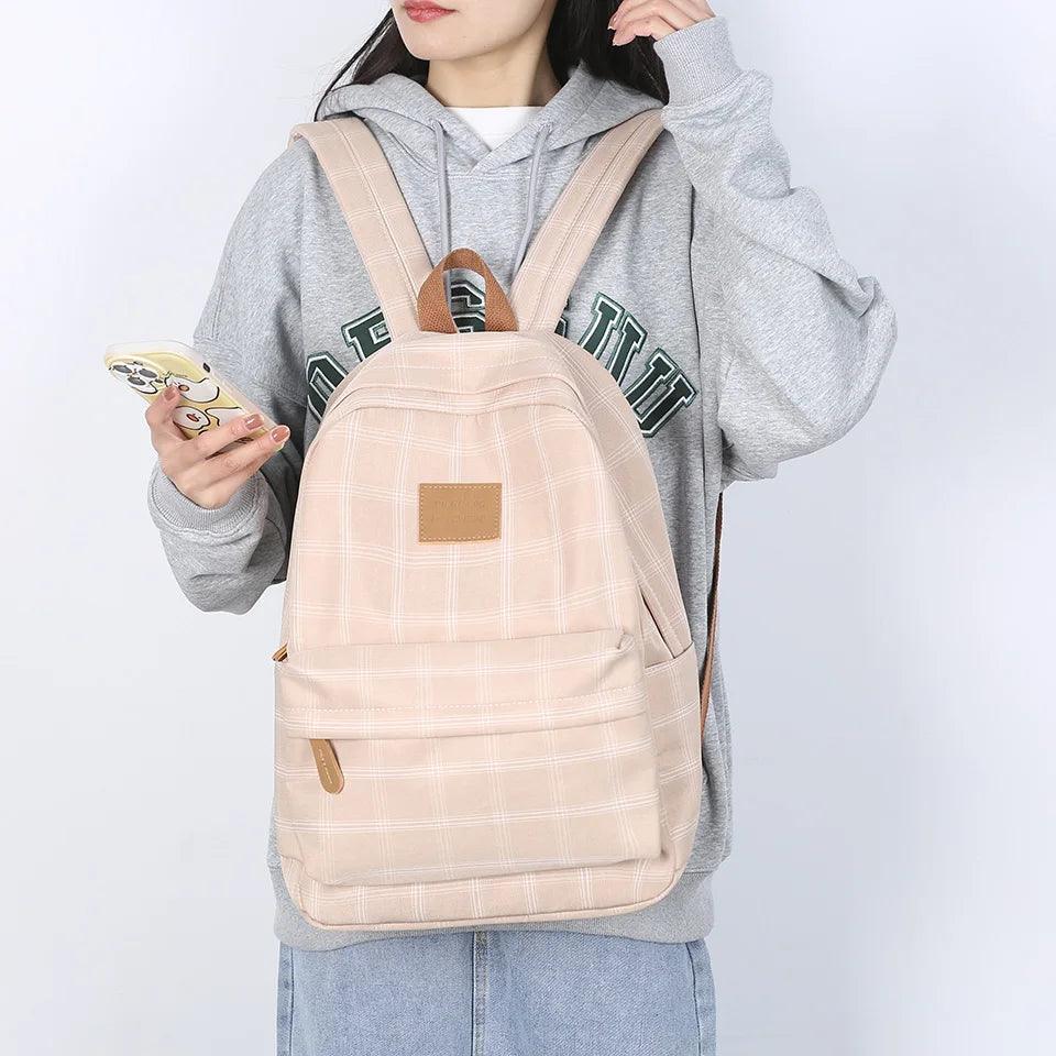 Striped Fashion Backpack for Teenage Girls - Backpack - LeStyleParfait