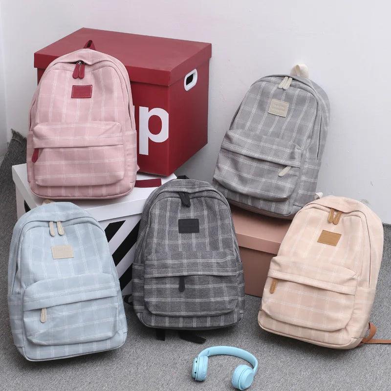 Striped Fashion Backpack for Teenage Girls - Backpack - LeStyleParfait