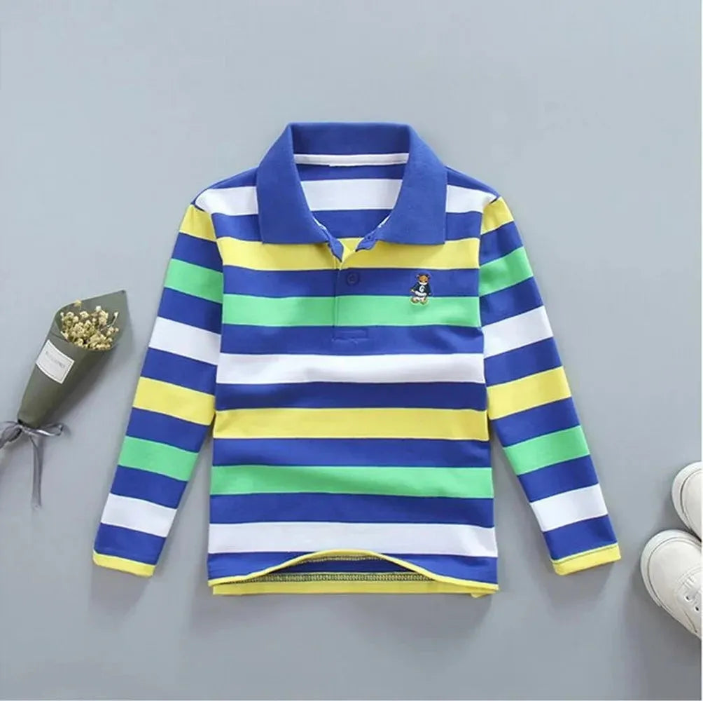 Striped Logo Polo Shirt for Kids - Polo Shirt - LeStyleParfait