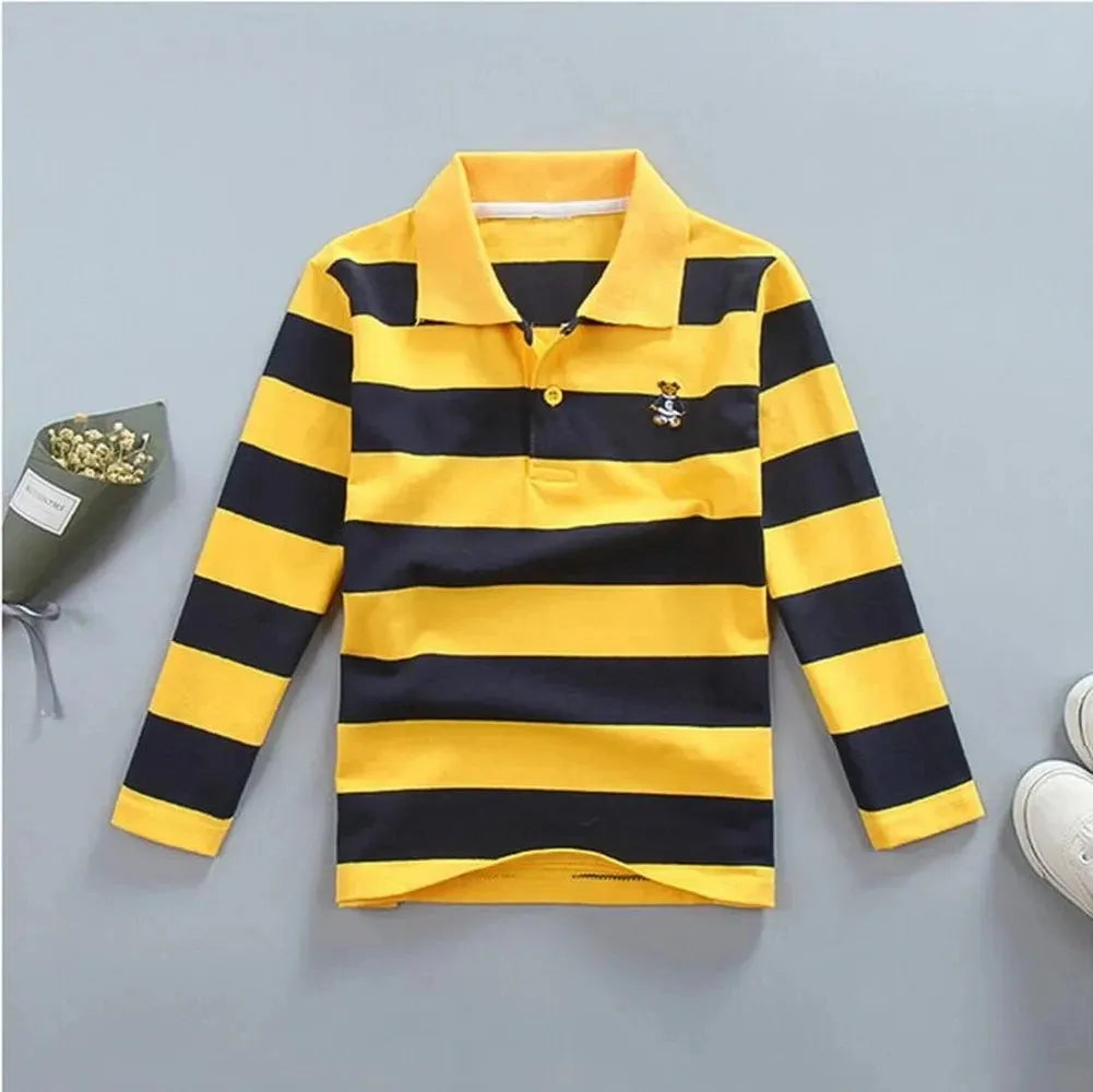 Striped Logo Polo Shirt for Kids - Polo Shirt - LeStyleParfait