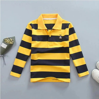 Striped Logo Polo Shirt for Kids - Polo Shirt - LeStyleParfait