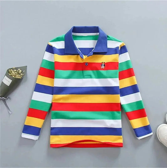 Striped Logo Polo Shirt for Kids - Polo Shirt - LeStyleParfait