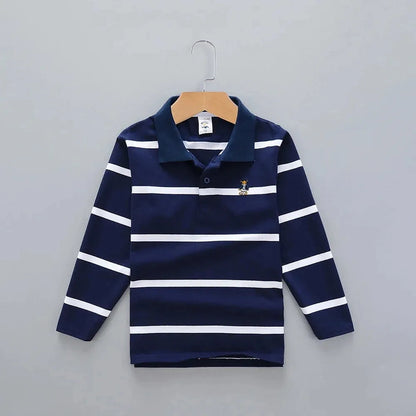 Striped Polyester Polo Shirt for Kids - Polo Shirt - LeStyleParfait