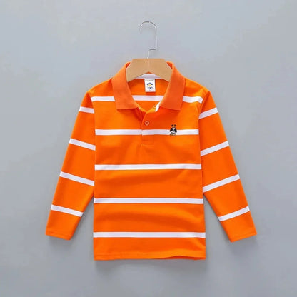 Striped Polyester Polo Shirt for Kids - Polo Shirt - LeStyleParfait