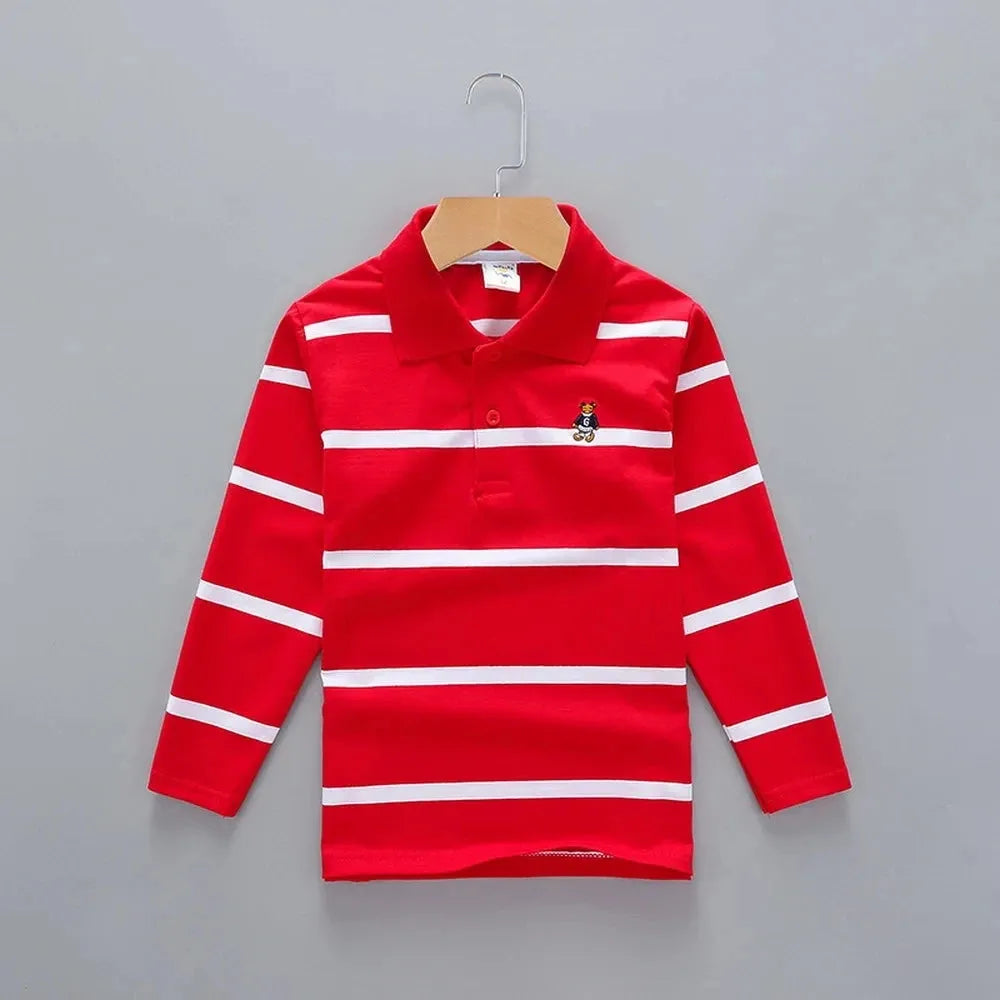 Striped Polyester Polo Shirt for Kids - Polo Shirt - LeStyleParfait