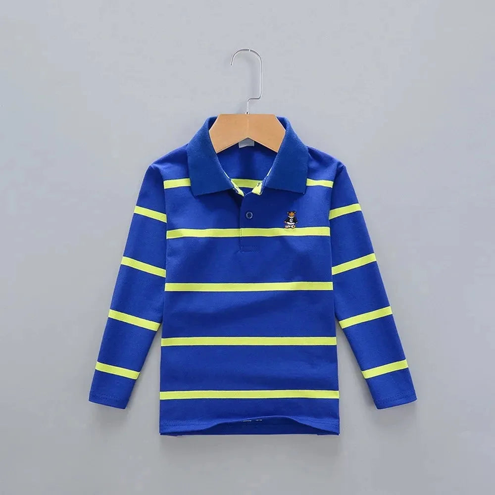 Striped Polyester Polo Shirt for Kids - Polo Shirt - LeStyleParfait