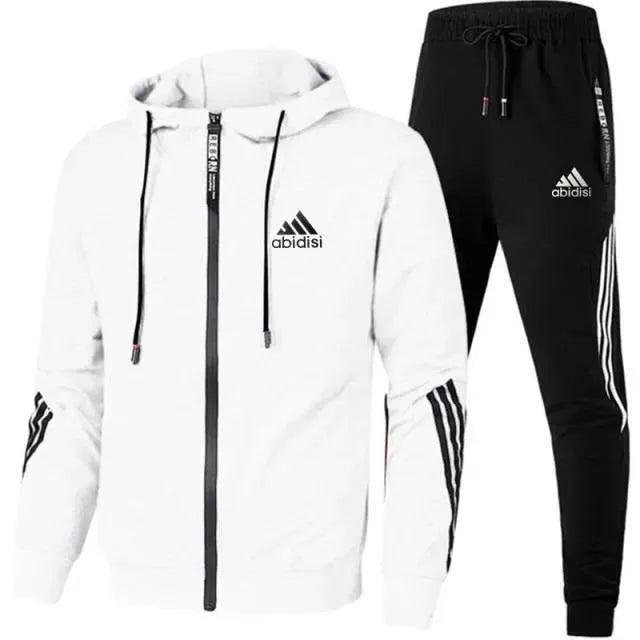 Striped Tracksuits-Sports Outfit Sets - Tracksuit - LeStyleParfait