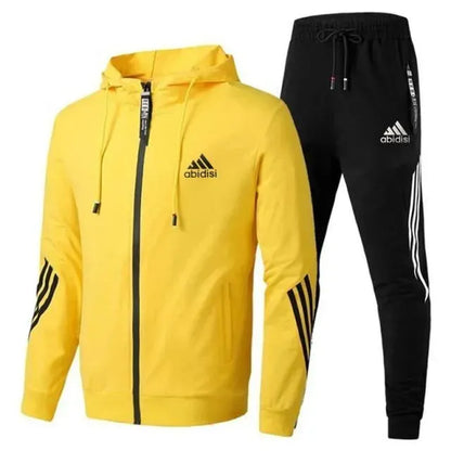 Striped Tracksuits-Sports Outfit Sets - Tracksuit - LeStyleParfait