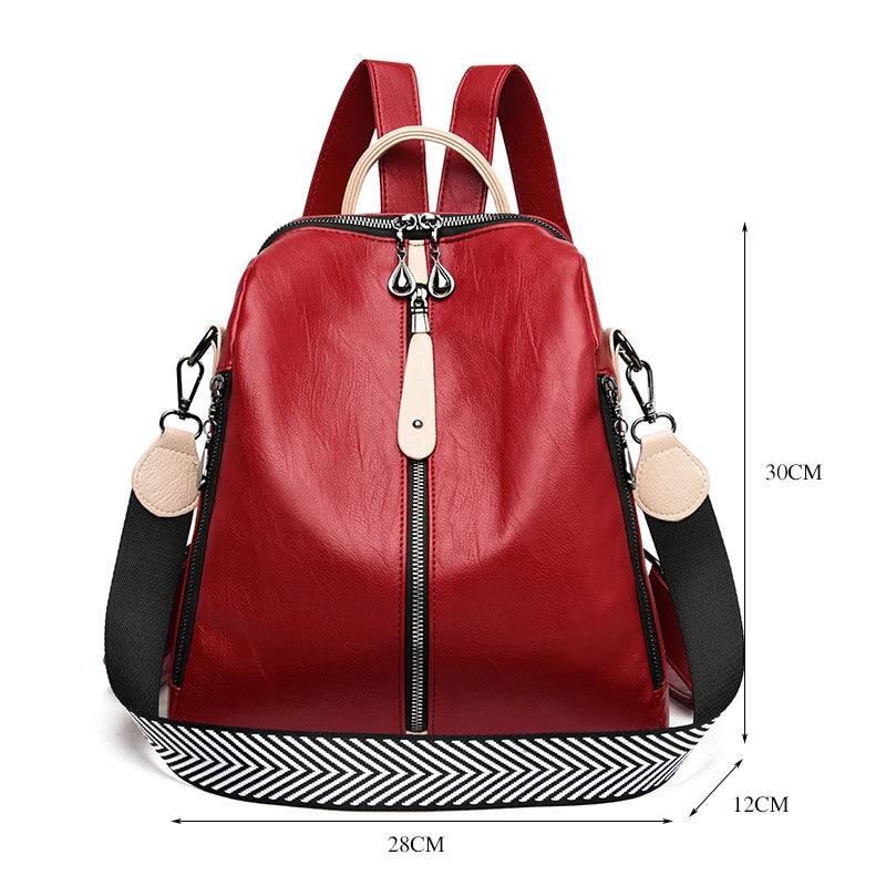 Stylish High-Quality Soft Leather Women's Backpack - Backpack - LeStyleParfait