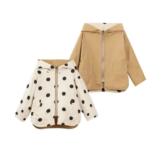 Stylish Polka Dot Kid's Jacket - Kids Jackets - LeStyleParfait