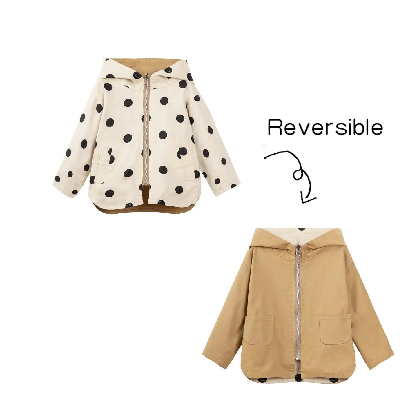 Stylish Polka Dot Kid's Jacket - Kids Jackets - LeStyleParfait