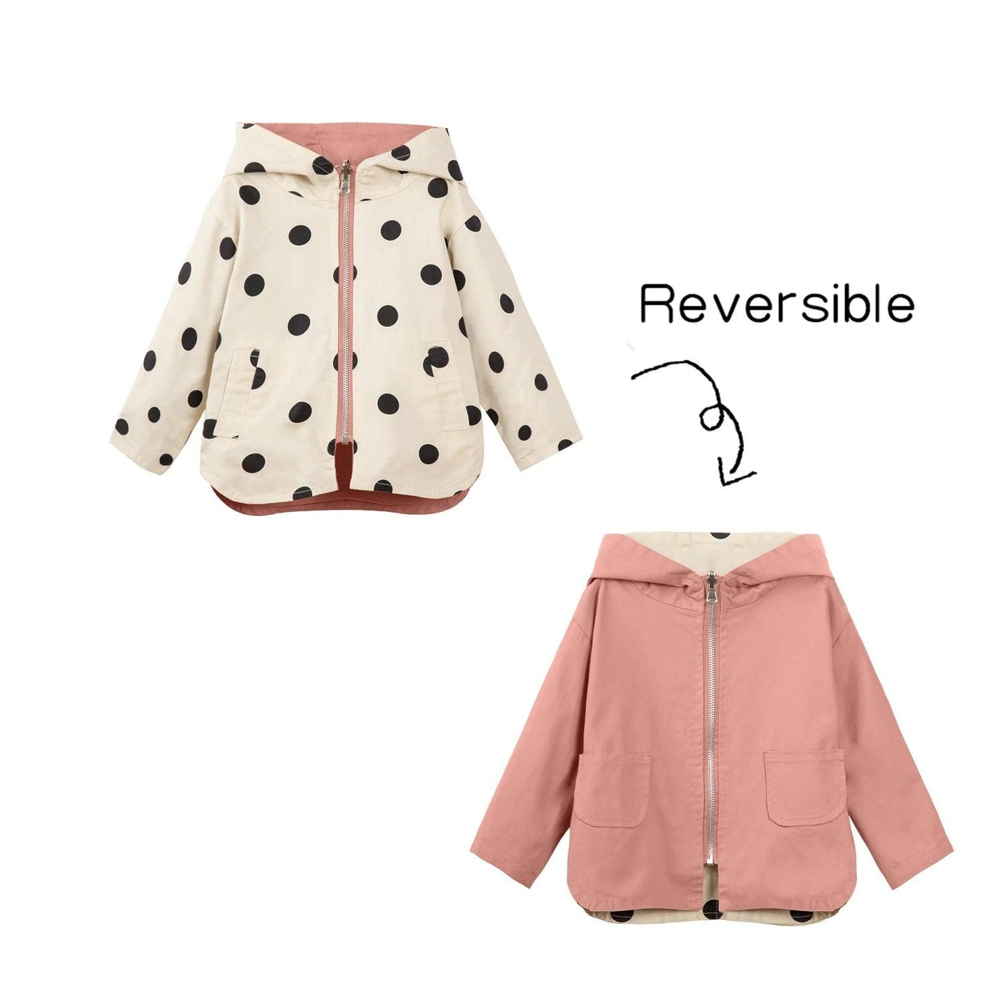 Stylish Polka Dot Kid's Jacket-Kids Jackets-LeStyleParfait