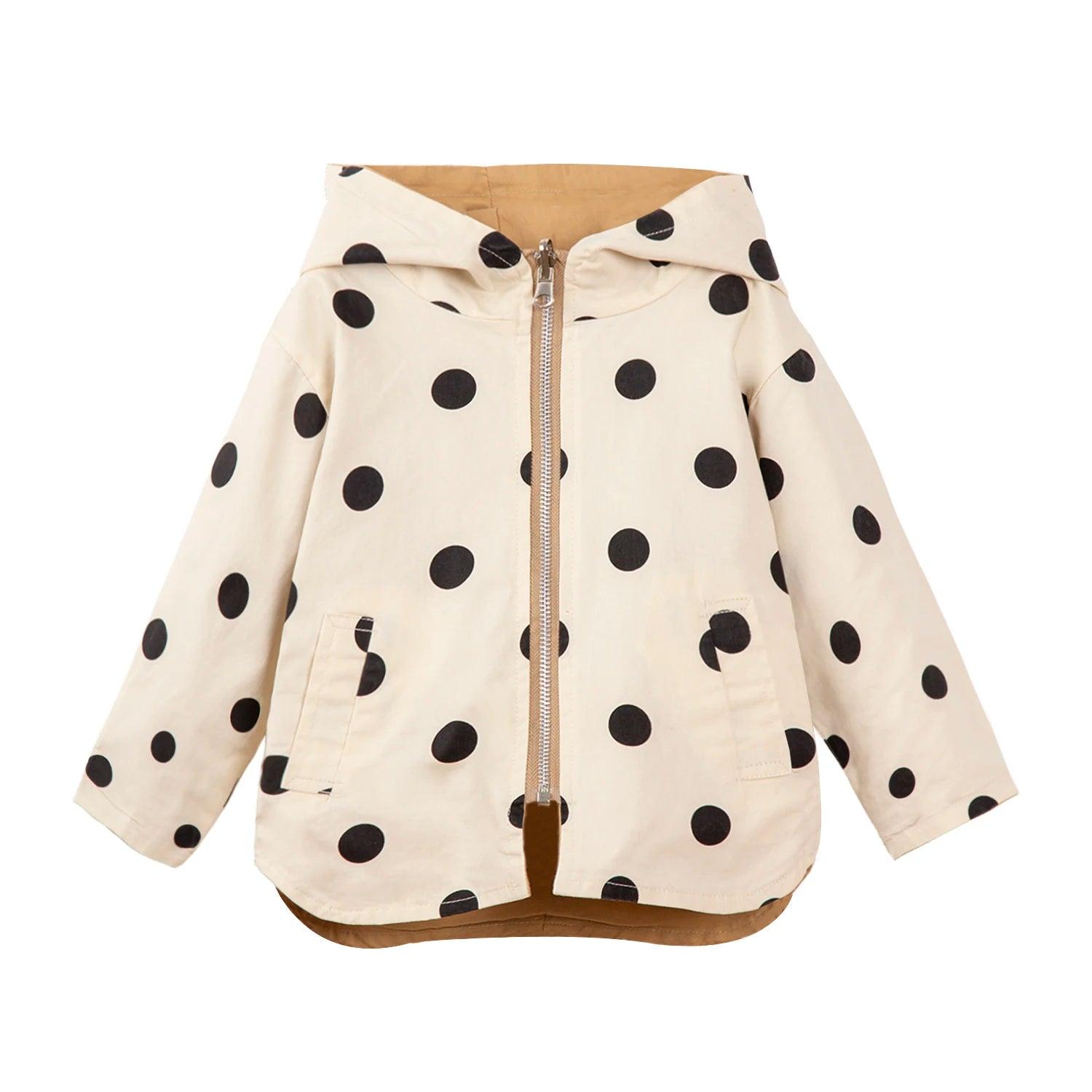 Stylish Polka Dot Kid's Jacket-Kids Jackets-LeStyleParfait